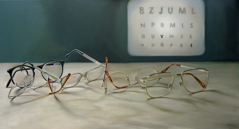 近視とメガネのイメージ画